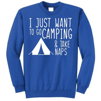 Camping And Napping Tall Sweatshirt