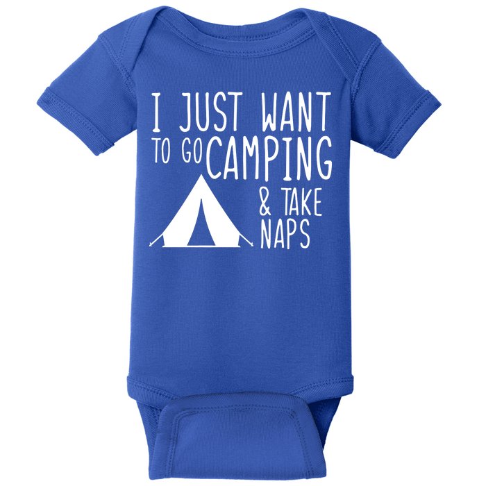 Camping And Napping Baby Bodysuit