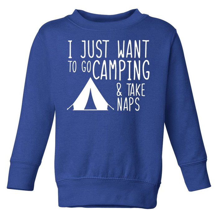 Camping And Napping Toddler Sweatshirt