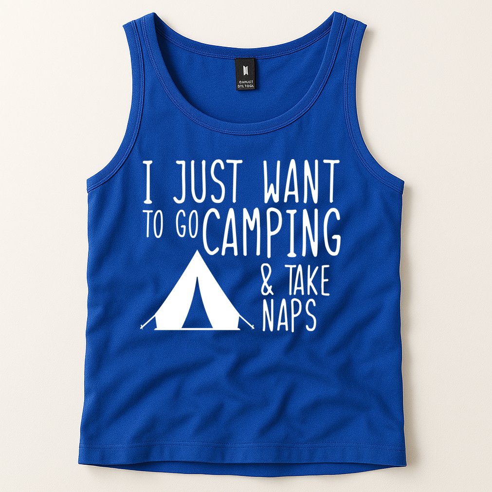 Camping And Napping Tank Top