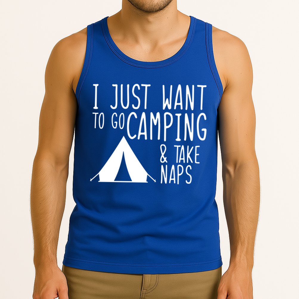 Camping And Napping Tank Top