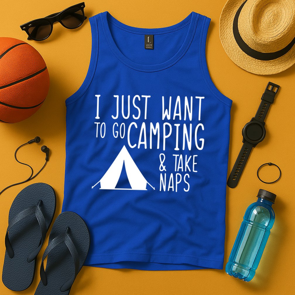 Camping And Napping Tank Top