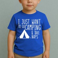 Camping And Napping Toddler T-Shirt
