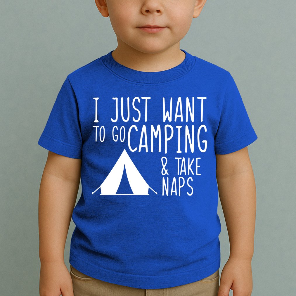 Camping And Napping Toddler T-Shirt