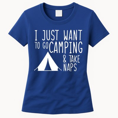 Camping And Napping Womens T-Shirt