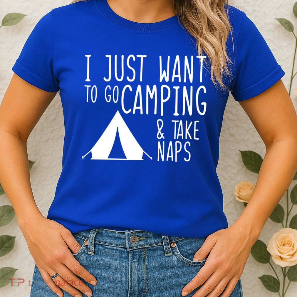 Camping And Napping Womens T-Shirt