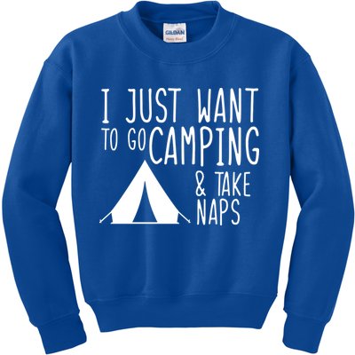 Camping And Napping Kids Sweatshirt