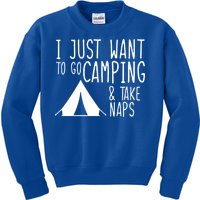 Camping And Napping Kids Sweatshirt