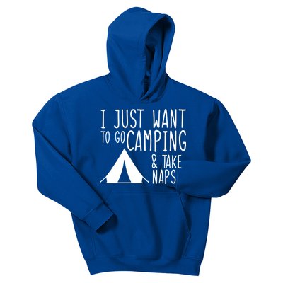 Camping And Napping Kids Hoodie