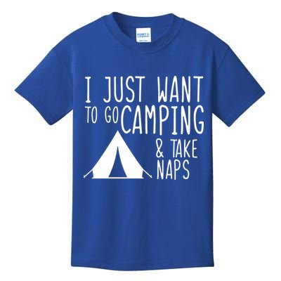 Camping And Napping Kids T-Shirt