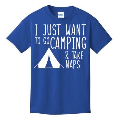 Camping And Napping Kids T-Shirt