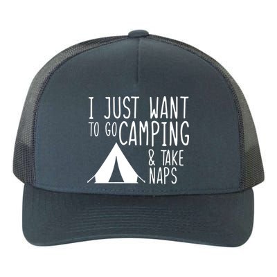 Camping And Napping Yupoong Adult 5-Panel Trucker Hat