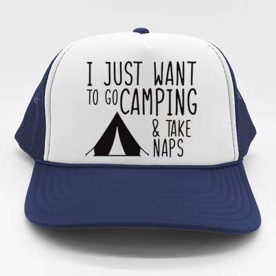 Camping And Napping Trucker Hat