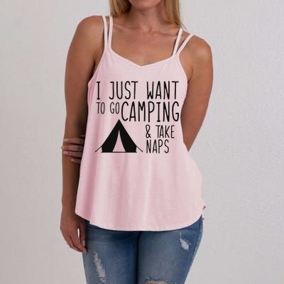 Camping And Napping Women's Strappy Tank