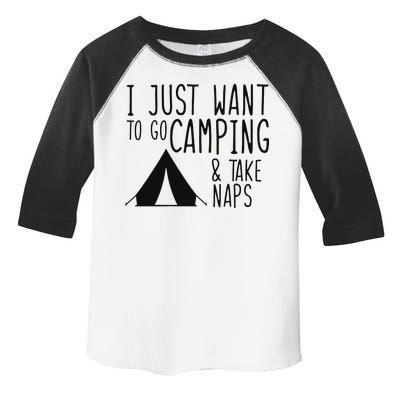 Camping And Napping Toddler Fine Jersey T-Shirt