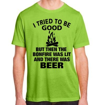 Camping Bonfire And Beer Adult ChromaSoft Performance T-Shirt