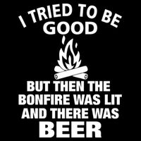 Camping Bonfire And Beer Cooling Performance Long Sleeve Crew