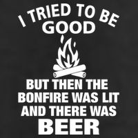 Camping Bonfire And Beer Hat