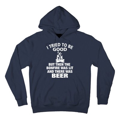 Camping Bonfire And Beer Hoodie