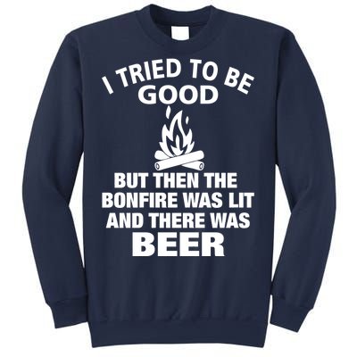 Camping Bonfire And Beer Sweatshirt