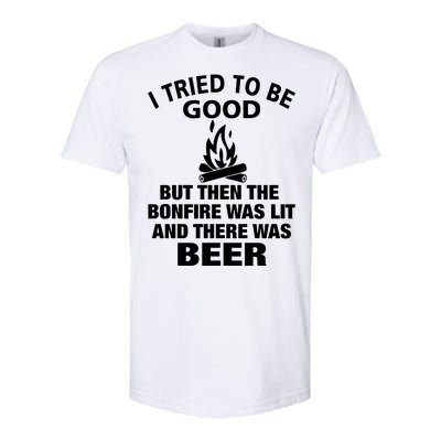 Camping Bonfire And Beer Softstyle CVC T-Shirt