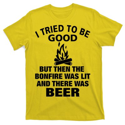 Camping Bonfire And Beer T-Shirt