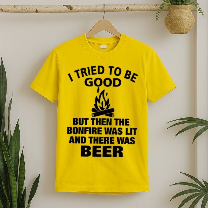 Camping Bonfire And Beer T-Shirt