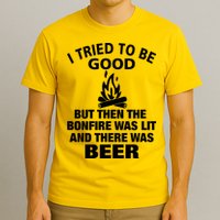 Camping Bonfire And Beer T-Shirt