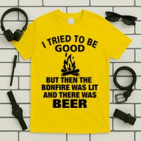 Camping Bonfire And Beer T-Shirt