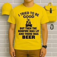 Camping Bonfire And Beer T-Shirt