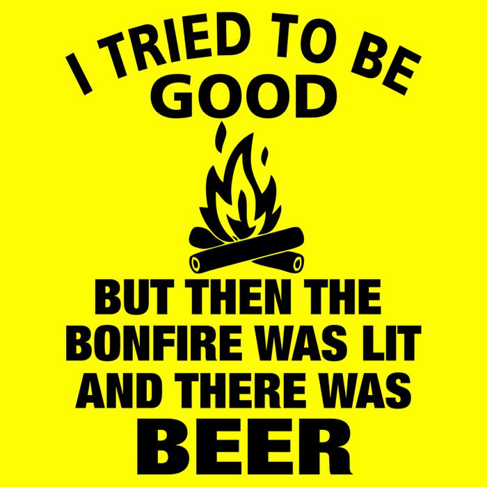 Camping Bonfire And Beer 25L Jumbo Tote