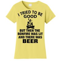 Camping Bonfire And Beer Women's T-Shirt