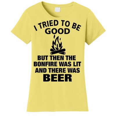 Camping Bonfire And Beer Women's T-Shirt