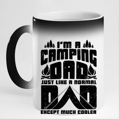 Camping Dad 11oz Black Color Changing Mug