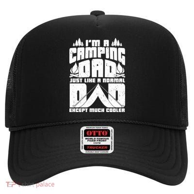 Camping Dad High Crown Mesh Back Trucker Hat