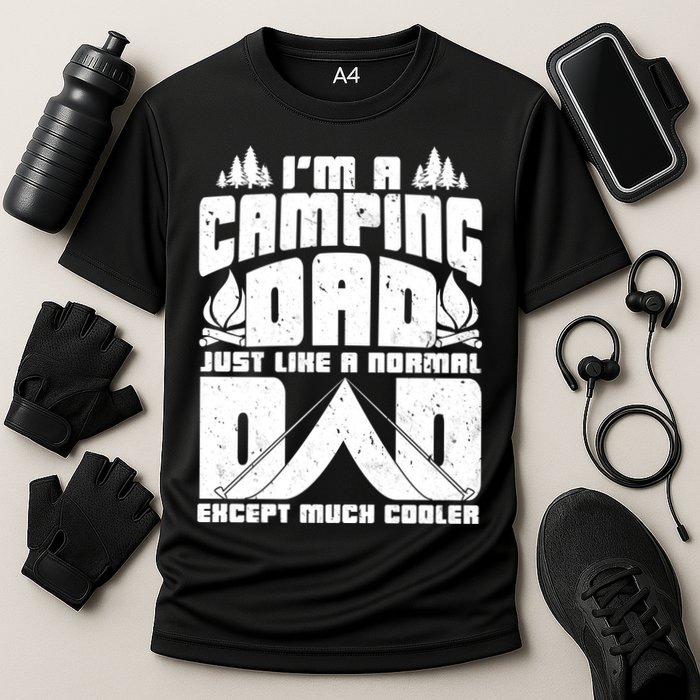 Camping Dad Cooling Performance Crew T-Shirt