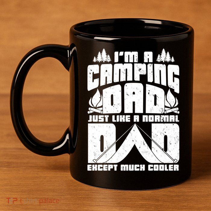 Camping Dad 11oz C Handle Ceramic Mug