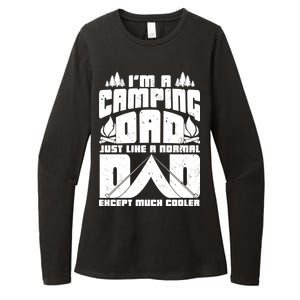 Camping Dad Womens CVC Long Sleeve Shirt