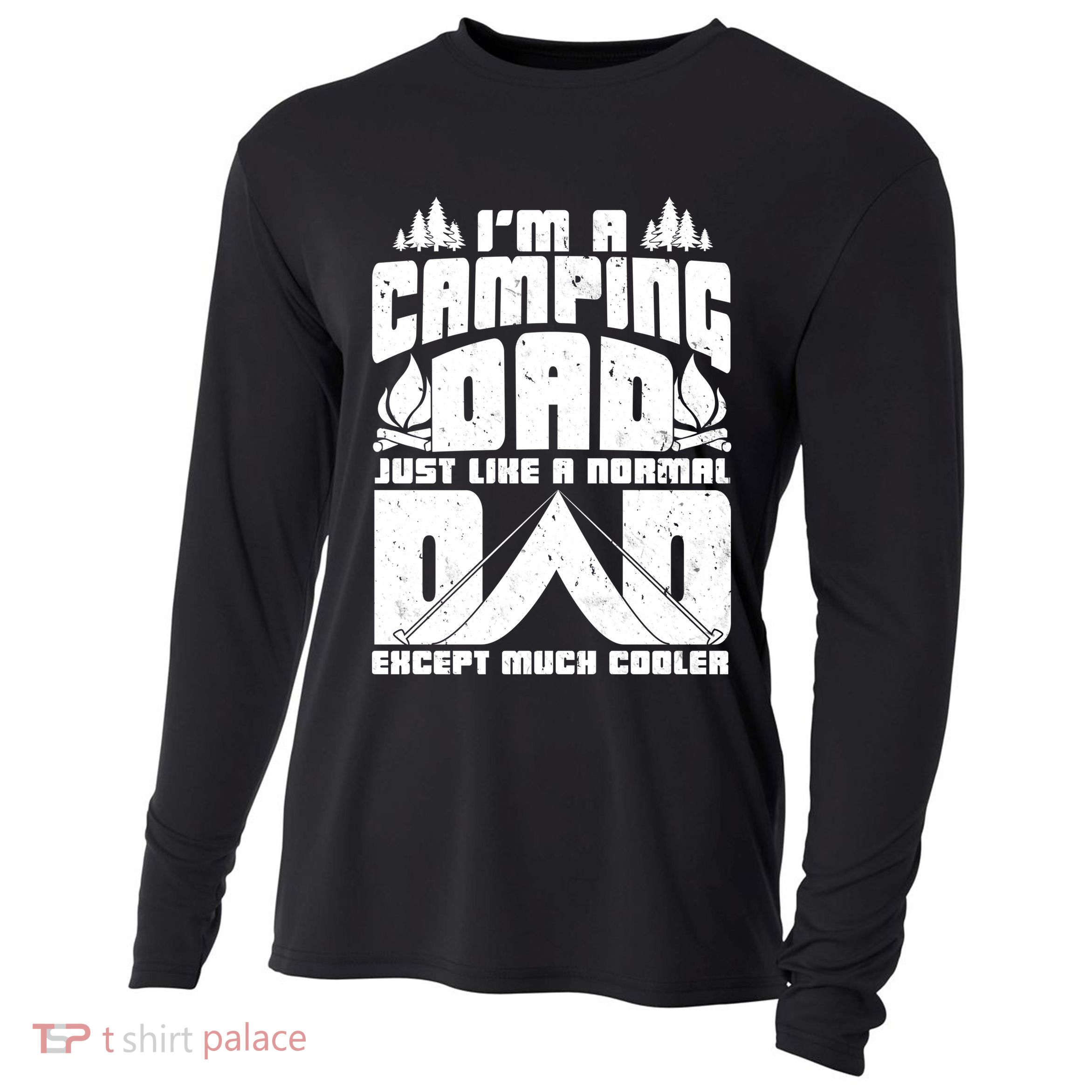 Camping Dad Cooling Performance Long Sleeve Crew
