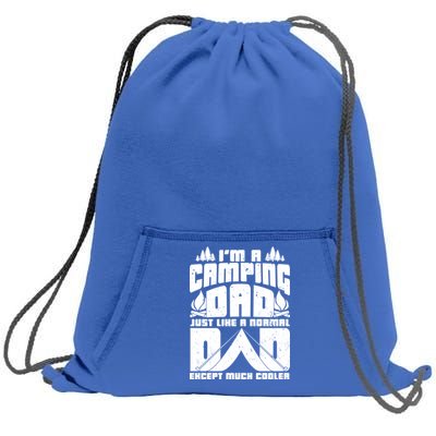 Camping Dad Sweatshirt Cinch Pack Bag