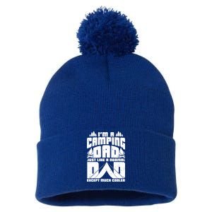 Camping Dad Pom Pom 12in Knit Beanie