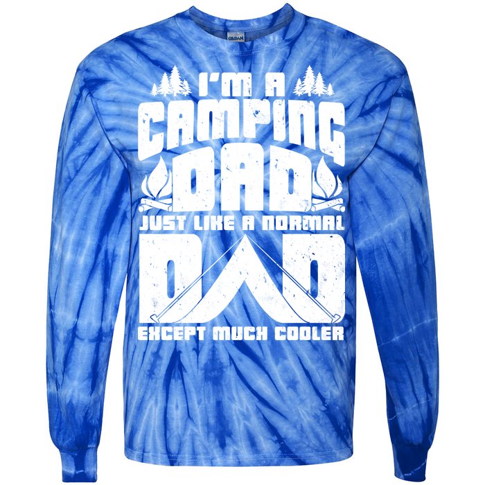 Camping Dad Tie-Dye Long Sleeve Shirt