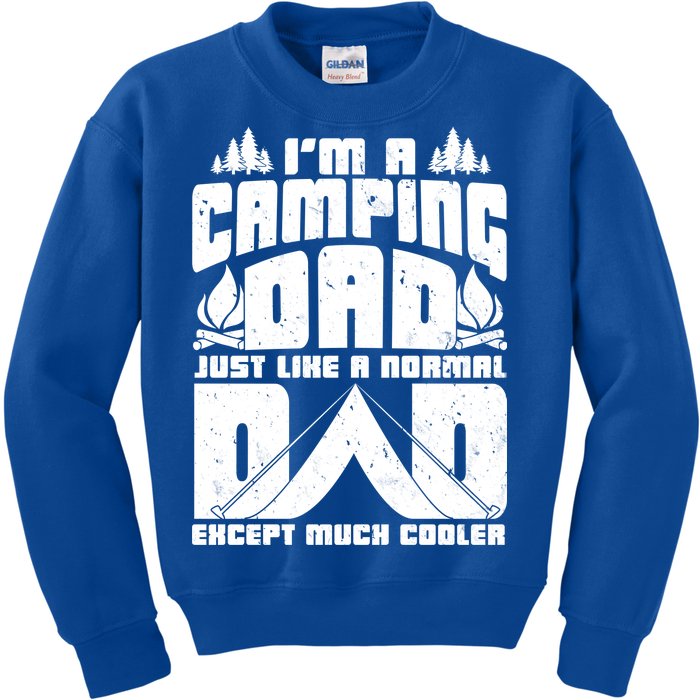 Camping Dad Kids Sweatshirt