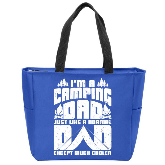 Camping Dad Zip Tote Bag