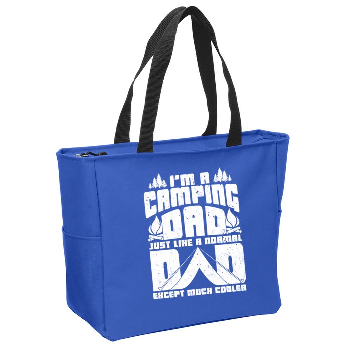 Camping Dad Zip Tote Bag
