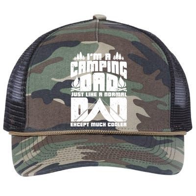 Camping Dad Retro Rope Trucker Hat Cap