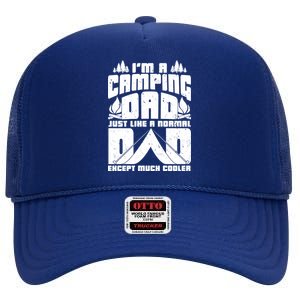 Camping Dad High Crown Mesh Back Trucker Hat