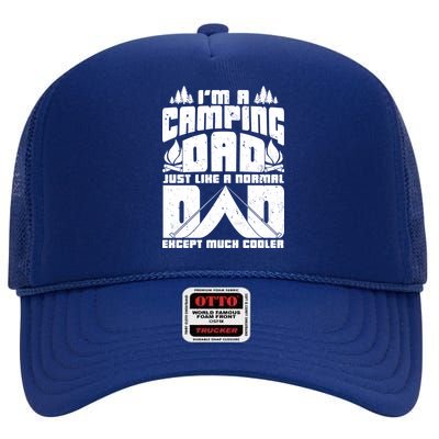 Camping Dad High Crown Mesh Back Trucker Hat