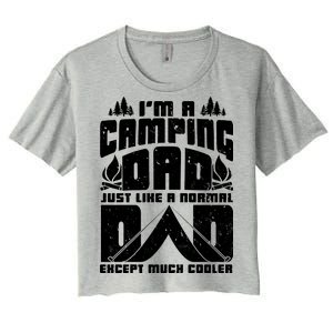 Camping Dad Women's Crop Top Tee