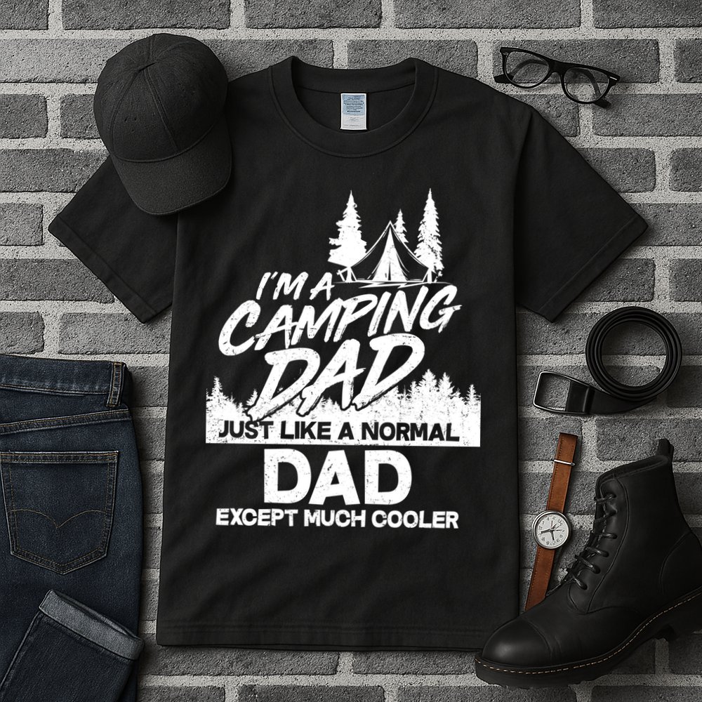 Camping Dad Just Like A Normal Dad But Much Cooler Tall T-Shirt